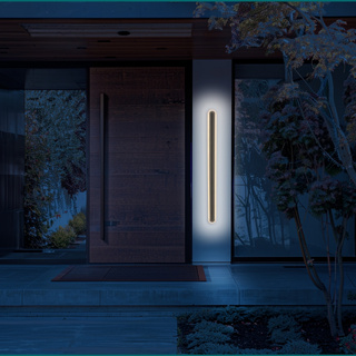 Lampa zewnętrzna elewacyjna STICK – minimalistyczny kinkiet LED 180 cm 60W - nowoczesne oświetlenie zewnętrzne IP65