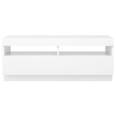 vidaXL Szafka pod TV z oświetleniem LED, biała, 100x35x40 cm