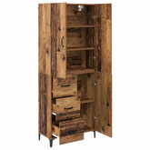 Highboard Stare drewno 69,5 x 34 x 180 cm Drewno inżynieryjne