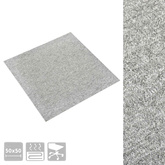 Dywan 20 pcs Jasnoszary 50 x 50 cm 100% polipropylen