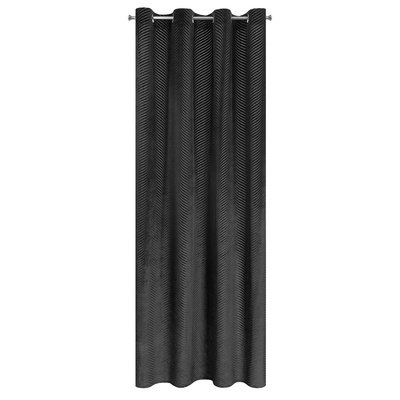Zasłona Lussi czarna 140x250