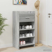 Szafka na buty Szary Sonoma 48 x 36 x 92 cm Drewno inżynieryjne