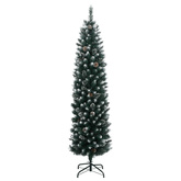 Sztuczna, smukła choinka, 150 lampek LED, 120 cm