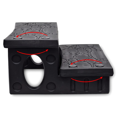 Schodki do wanny z hydromasażem, czarne