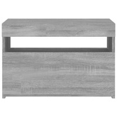 vidaXL Szafka pod TV z oświetleniem LED, szary dąb sonoma, 60x35x40 cm