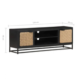 vidaXL Szafka pod TV, 120x30x40 cm, lite drewno mango
