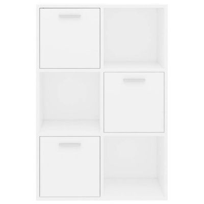 vidaXL Szafka, biała, 60x29,5x90 cm, materiał drewnopochodny