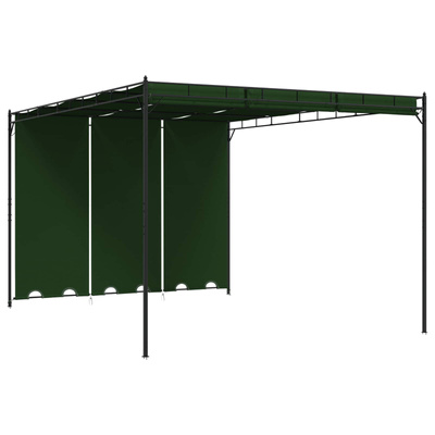 Altana 4 x 3 x 2,3 m zielony Poliester i Stal