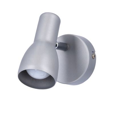 Lampa ścienna Candellux kinkiet Picardo 91-43917  E14 szary srebrny