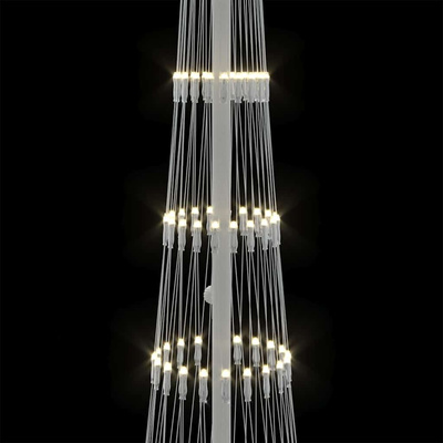 Choinka świąteczna LED Ciepła biel 51 x 51 x 190 cm Metal