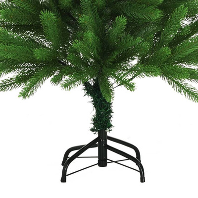 vidaXL Sztuczna choinka z lampkami i bombkami, 120 cm, zielona model standard