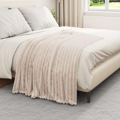 Koce narzutowe 6 pcs Beżowy 150 x 130 cm Polar