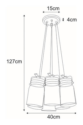 Lampa wisząca K-8004-6 z serii RAVEN KAJA