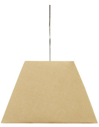 Lampa wisząca z abażurem Standard kremowa tkaninowa pojedyncza E27