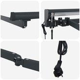 Rama markizy Z regulacją Antracyt 4,5 × 3 m Stal