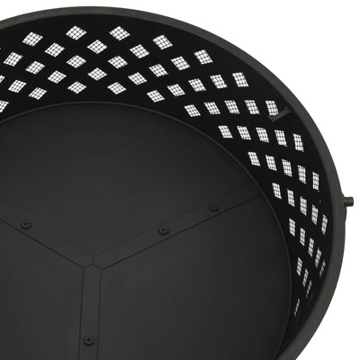 vidaXL Palenisko z pogrzebaczem, 68 cm, XXL, stal