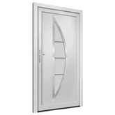 vidaXL Drzwi zewnętrzne, białe, 98x190 cm, PVC