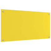 Panel kuchenny Żółty 100 x 50 cm szkło hartowane