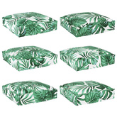 Poduszka Liść 6 pcs Wzór liścia 40 x 40 x 8 cm Materiał Oxford