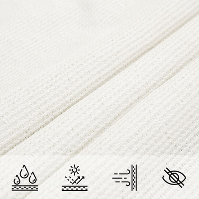 Żagiel przeciwsłoneczny, 160 g/m?, biały, 4x5 m, HDPE