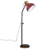Lampa stojąca, 25 W, postarzany czerwony, 30x30x100-150 cm, E27