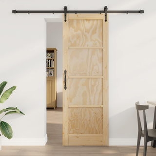 Drzwi przesuwne ORKDAL 73,5 x 211 cm Lite drewno sosnowe