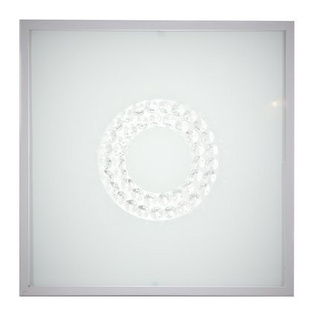 Lampa sufitowa plafon 29X29 16W LED 6500K satyna ring LUX 10-60686