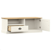 vidaXL Szafka pod TV VIGO, biała, 106x40x40 cm, lite drewno sosnowe