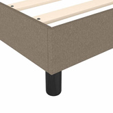 vidaXL Łóżko kontynentalne z materacem, taupe, tkanina, 140x190 cm wariant 10