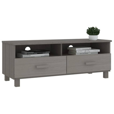 vidaXL Szafka pod TV HAMAR, jasnoszara, 106x40x40 cm, drewno sosnowe