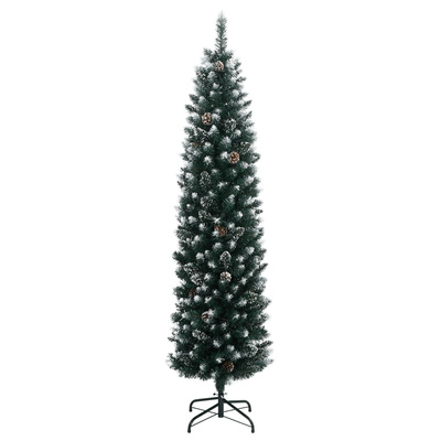 Sztuczna, smukła choinka, 150 lampek LED, 120 cm