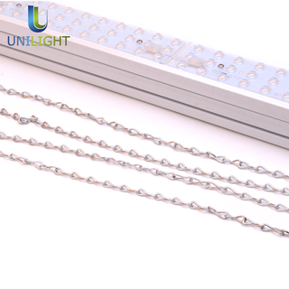 Metalowy łańcuch zawieszeniowy systemu liniowego oświetlenia LED
