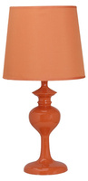 Lampka nocna Berkane pomarańczowa z abażurem E14 klasyczna
