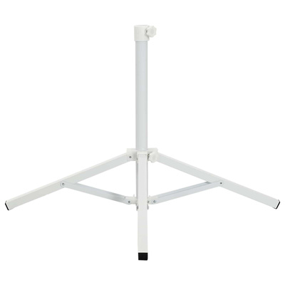 Stojak na parasol Biały Stal dla 25-32 mm Słup