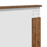 Ramka łóżka Stare drewno 140 x 190 cm Drewno inżynieryjne
