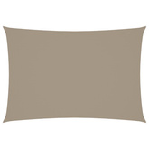 Prostokątny żagiel ogrodowy, tkanina Oxford, 3x5 m, taupe