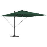 Parasol Roma Zielony 286 x 284 x 270 cm Aluminium i Poliester