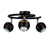 Boni spirala 3x3w gu10 led czarny
