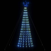 vidaXL Stożkowa choinka z lampek, 275 niebieskich LED, 180 cm