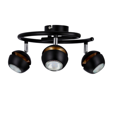 Boni spirala 3x3w gu10 led czarny
