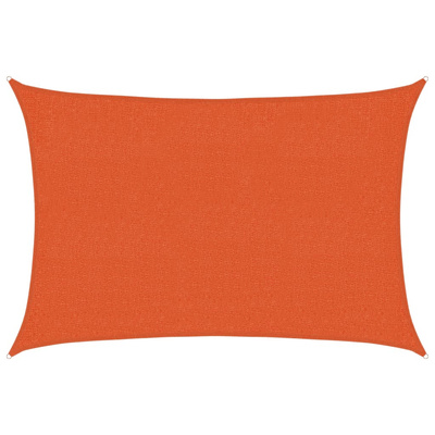 Żagiel przeciwsłoneczny, 160 g/m?, pomarańczowy, 2x2,5 m, HDPE