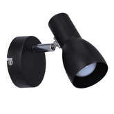 Lampa ścienna kinkiet 1X40W E14 czarny matowy PICARDO 91-50618