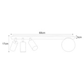 Lampa sufitowa K-4136 z serii ALBIO