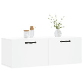 Szafka wisząca, biała, 100x36,5x35 cm, materiał drewnopochodny vidaXL