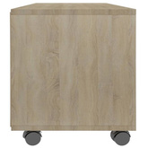vidaXL Szafka pod TV, dąb sonoma, 90x35x35 cm, materiał drewnopochodny