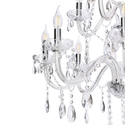 Cristallo lampa wisząca chromowy 12x40W E14 transparentny  30-30375