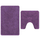 Zestaw mat łazienkowych antypoślizgowych 2 pcs Fioletowy PP