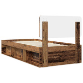 Ramka łóżka Stare drewno 90 x 190 cm Lite drewno sosnowe