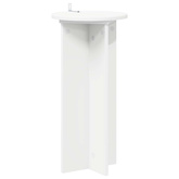 Stojak na rośliny 2 pcs Biały ?29,5 x 60 cm Drewno inżynieryjne