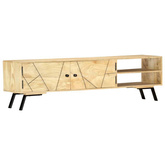 vidaXL Szafka pod TV, 140x30x40 cm, lite drewno mango